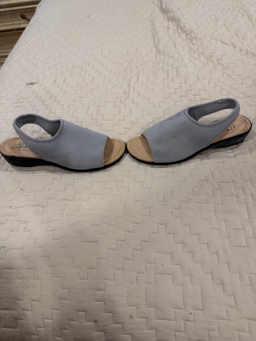 Lifestride gray slingback sandals, 6 1/2 - Picture 3 of 8
